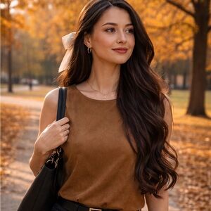 Banana Republic Tan Suede Outerwear